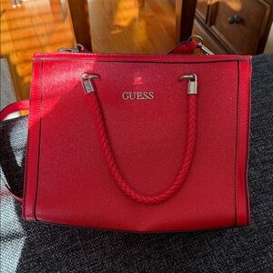 GUESS Bold Red Shoulder Bag